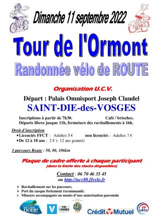 Affiche Tour Ormont 2022